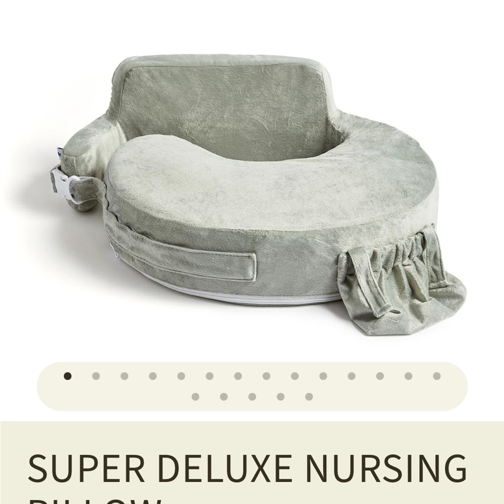 Deluxe Nursing Pillow in Gray